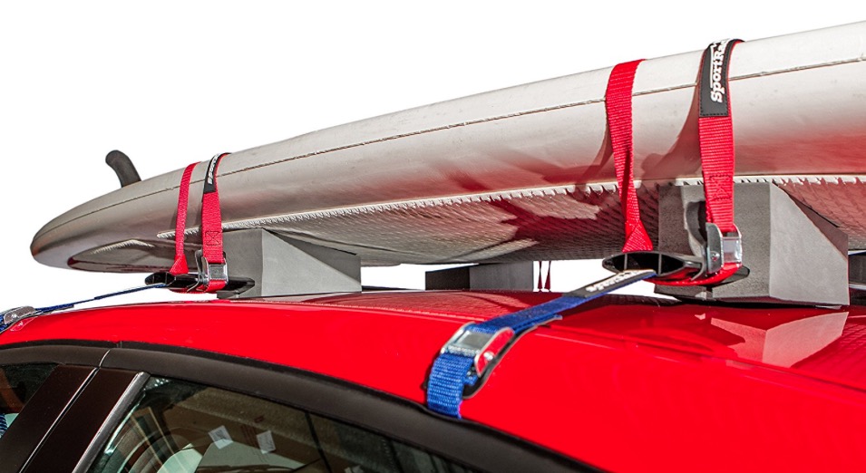 Sportrack SR5527 24 Zoll verstellbarer Kajakträger - verwendet auf dem Autodach